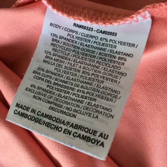 Nike salmon pink dri-fit yoga fitness tank top M - Picture 5 of 7